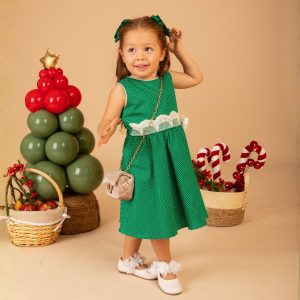 Vestido de Niña Verde