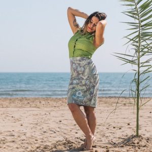 Conjunto falda y camisa Jungle