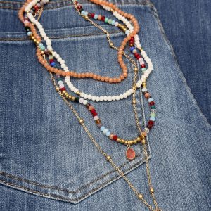 Collar múltiple naranja