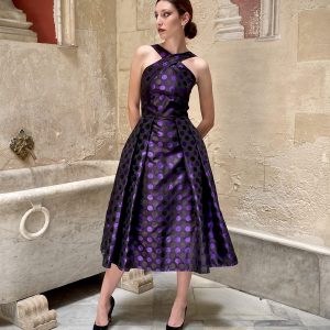 Vestido cocktail midi Cicerona