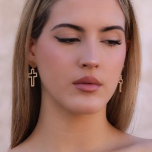 PENDIENTE CRUZ BRILLO