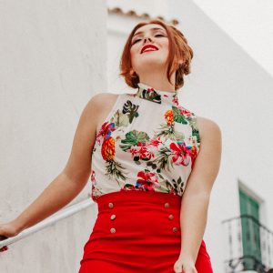 Blusa tropical Piña Colada