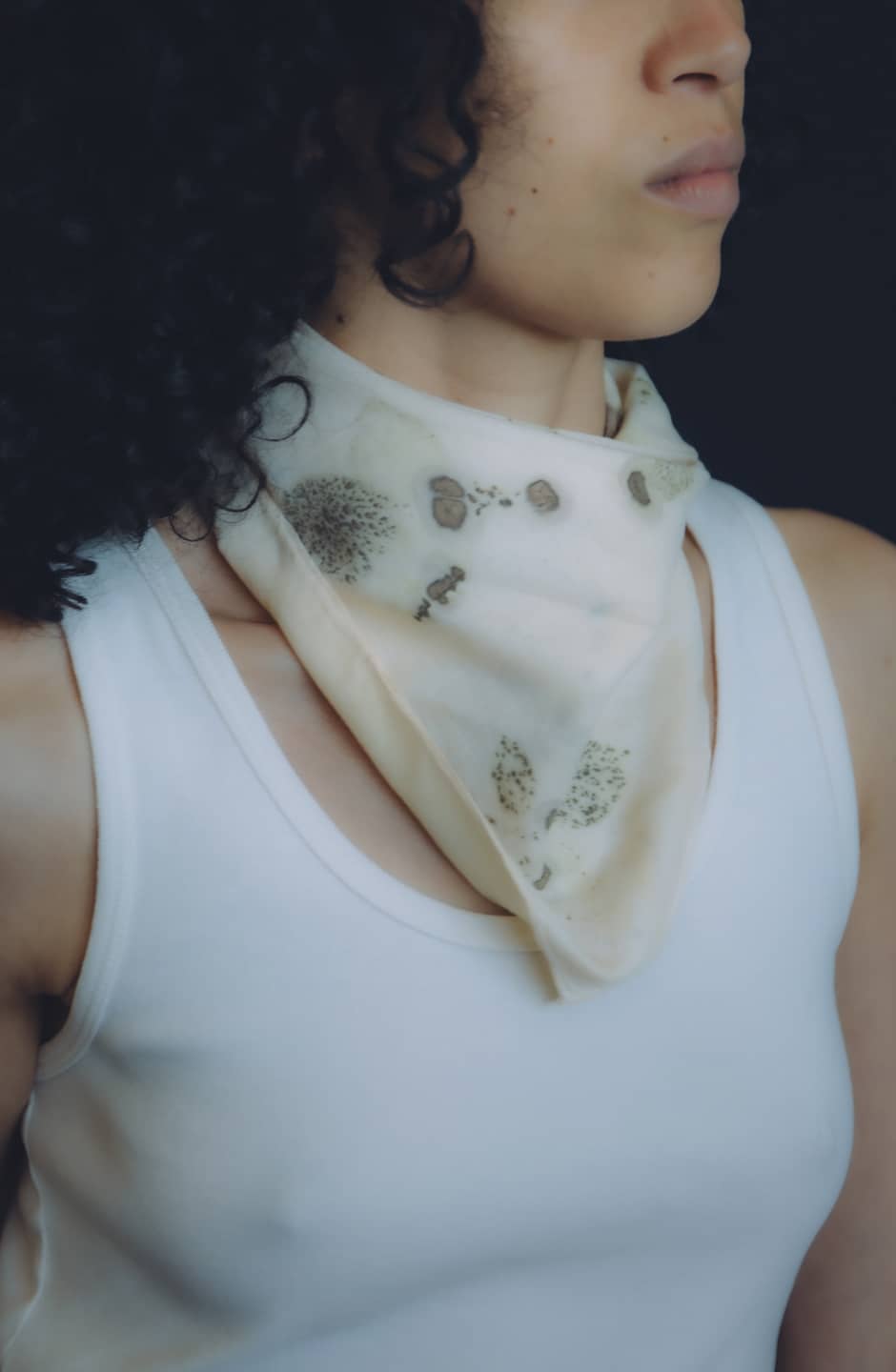 Pañuelo estampado botánico Rose - Imagen 5