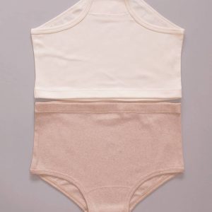 Pack 2 culotes unisex algodón orgánico tierra y crudo