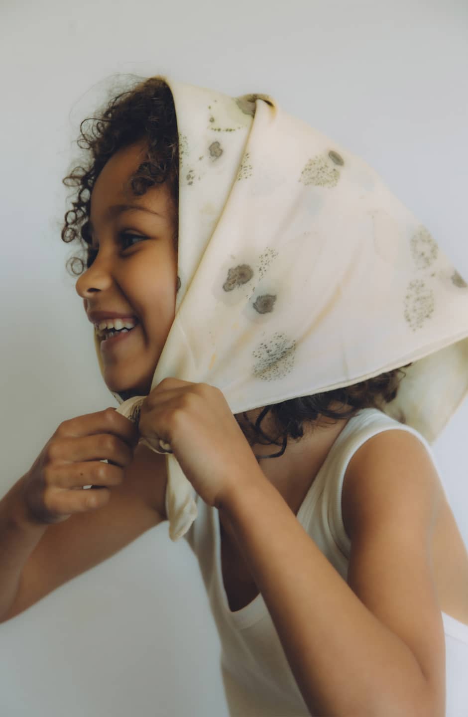 Pañuelo estampado botánico Rose - Imagen 3