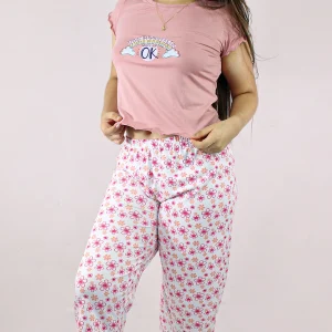 Pijama Capri Calma Guayaba