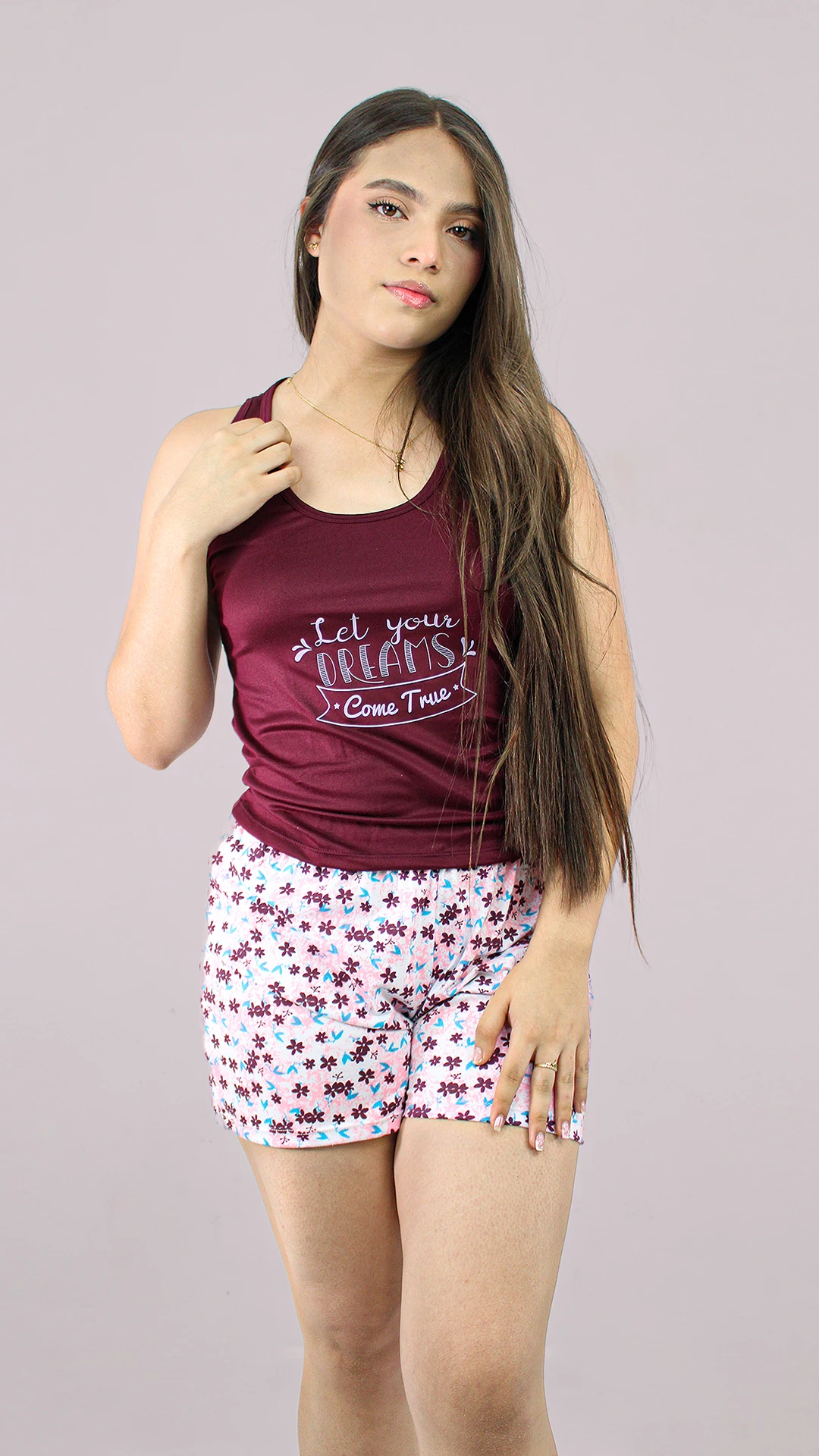 Pijama Short Calma Vino