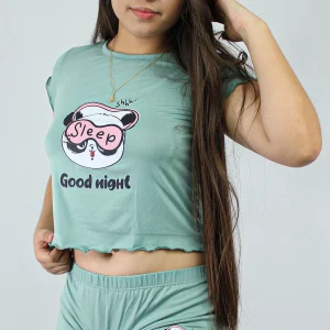 Pijama Short Sueño Oliva