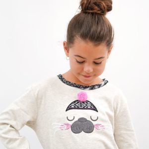 Pijama de niña algodón estampado fantasía