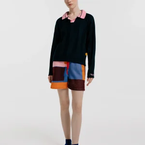 Polo manga larga fútbol Mujer