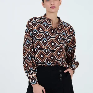 Blusa estampado geométrico