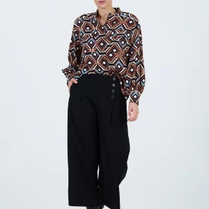 Pantalón ancho botones