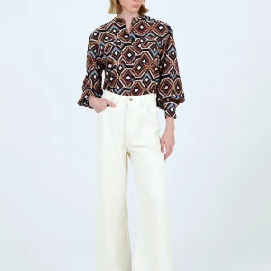 Pantalón denim fil-coupé