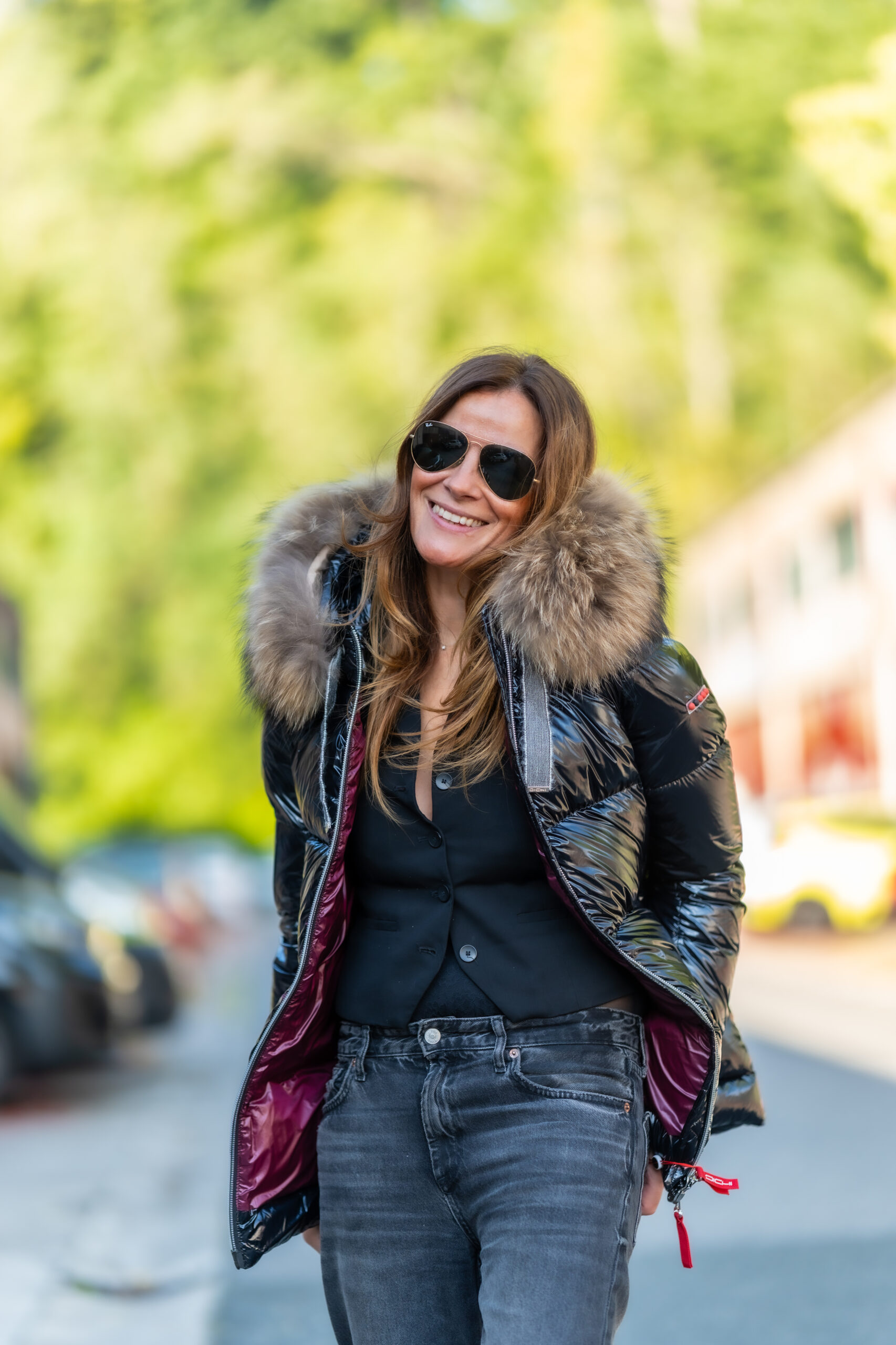 Plumífero Negro Brillante - Imagen 3