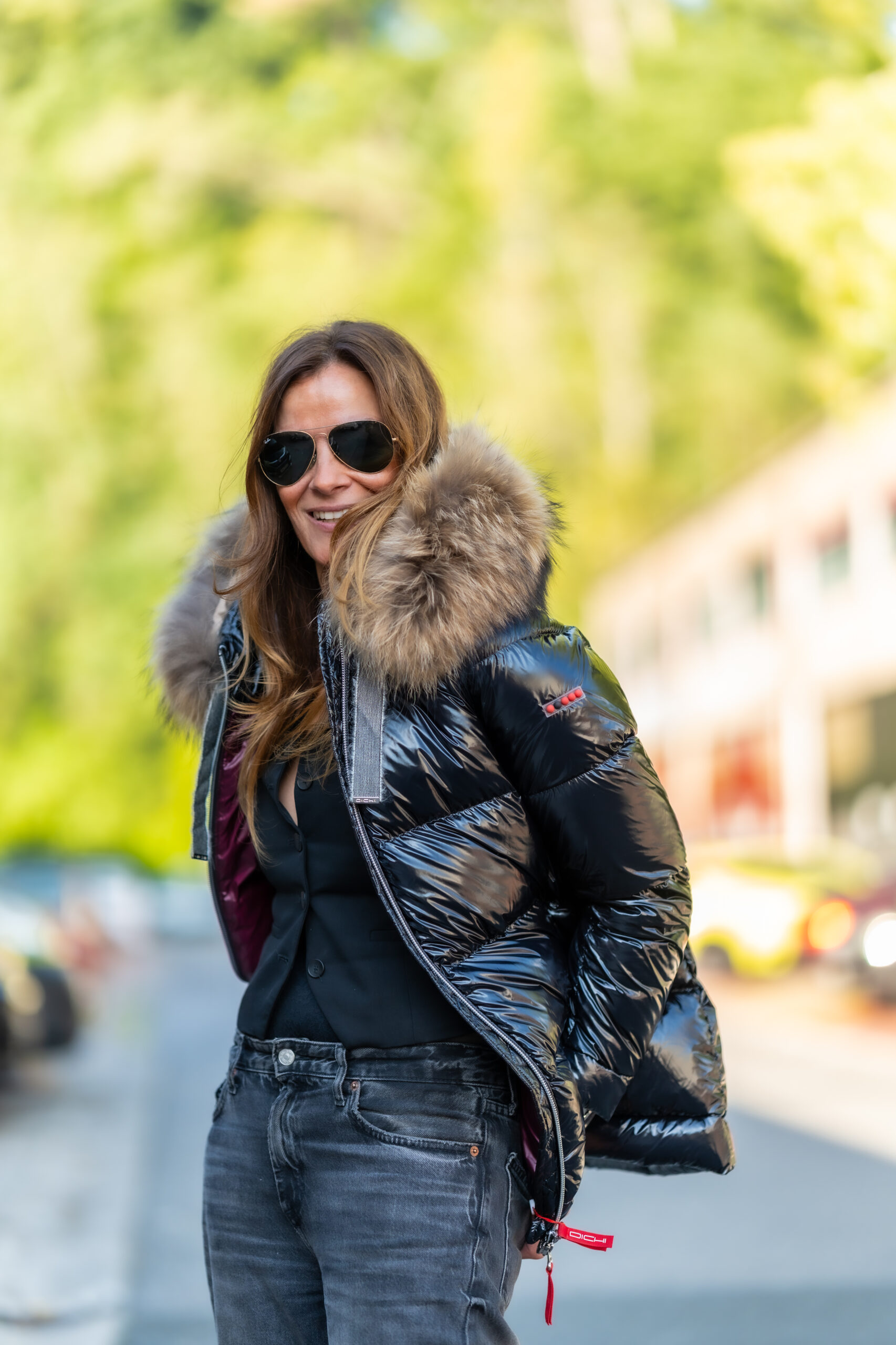 Plumífero Negro Brillante - Imagen 2