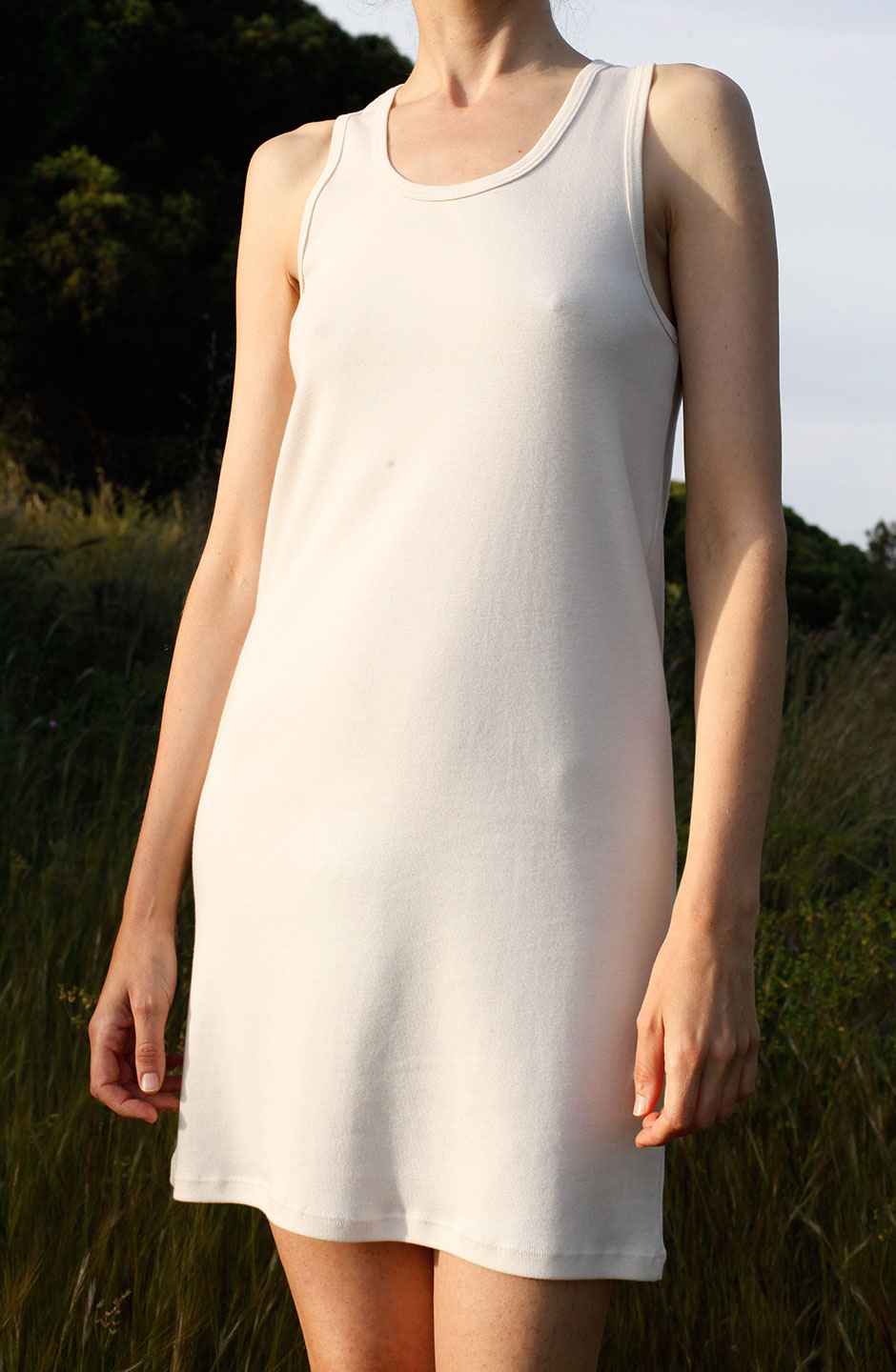 Vestido tirantes corto algodón orgánico