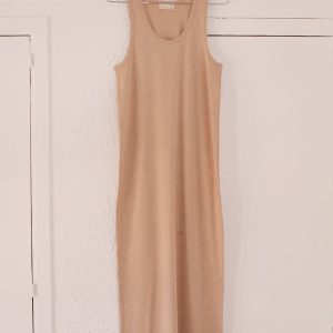 Vestido tirantes algodón orgánico tierra