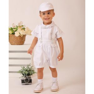 Bautizo de Niño Blanco 4 Piezas