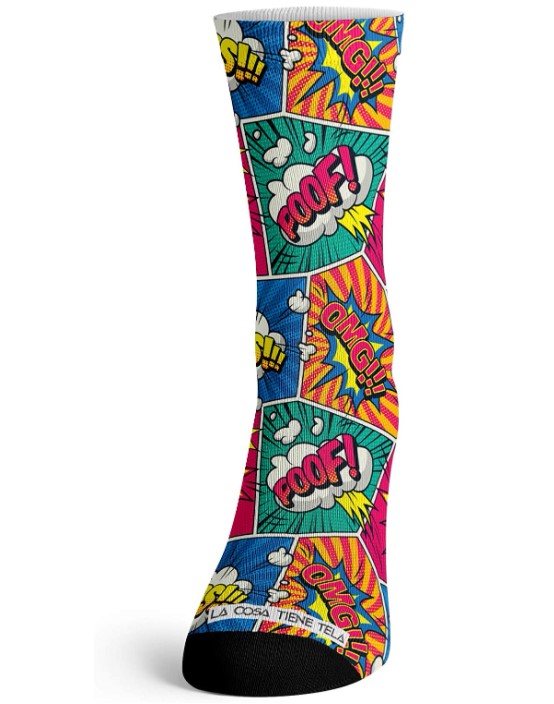 La Cosa Tiene Tela Calcetines Deportivos Transpirables, Termoregulador, Divertidos, Unisex, para deporte interior y exterior, ciclismo, crossfit, gimnasio, running, montaña