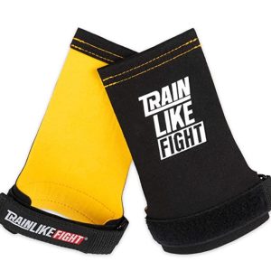 TRAINLIKEFIGHT Icon Yellow 0H – Calleras para Crossfit, calistenia, Ejercicios gimnásticos, protección para Tus Manos.