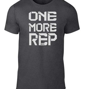 GO HEAVY Camiseta para Fitness Hombres Deporte One More Rep