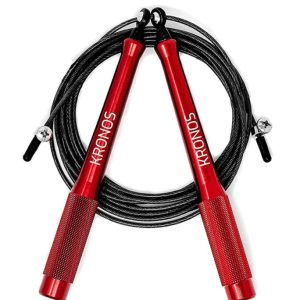 Kronos cuerda para saltar de alta velocidad – Comba de crossfit para salto doble y cable extra – 3mt