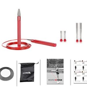 Born2Rise™ Comba para Saltar Empuñaduras de Aluminio Crossfit, Boxe, Fitness