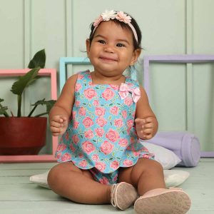 Conjunto de Niña Turquesa