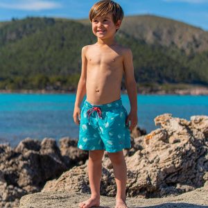 Bañador niño verde turquesa – Turttle Kids