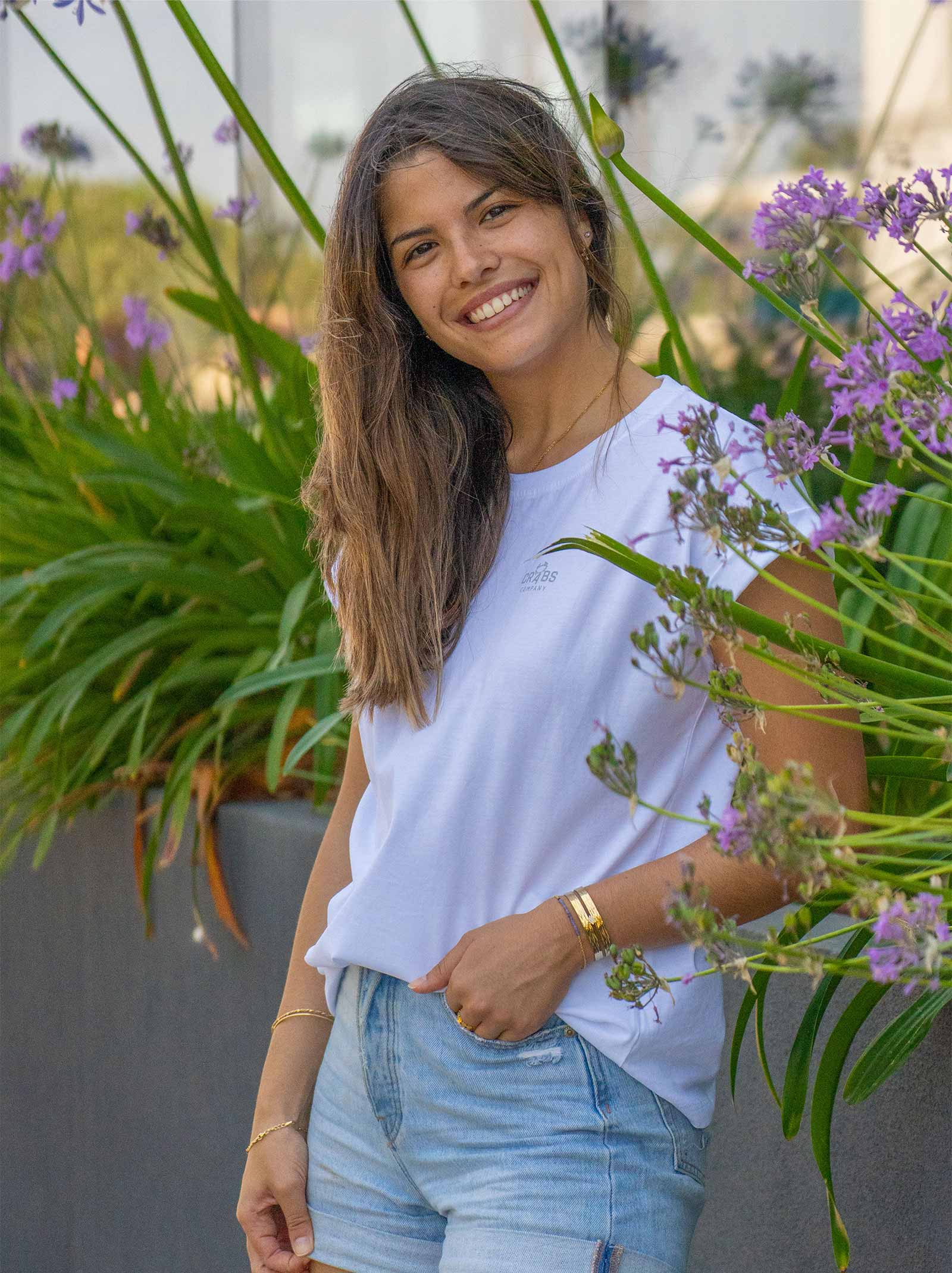 Camiseta de mujer blanca – Crabs Company