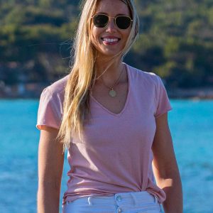Camiseta de mujer rosa – Summer Vibes