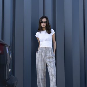 PANTALÓN PINZAS CUADROS