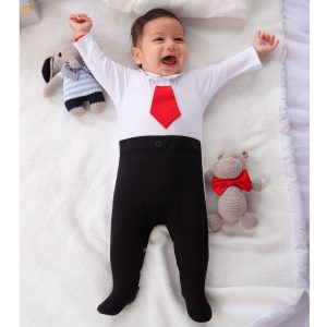 Enteros de Niño Blanco con Corbata