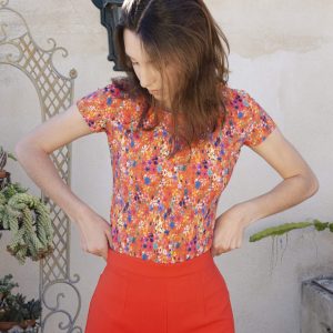 Camiseta estampado de flores Azahar