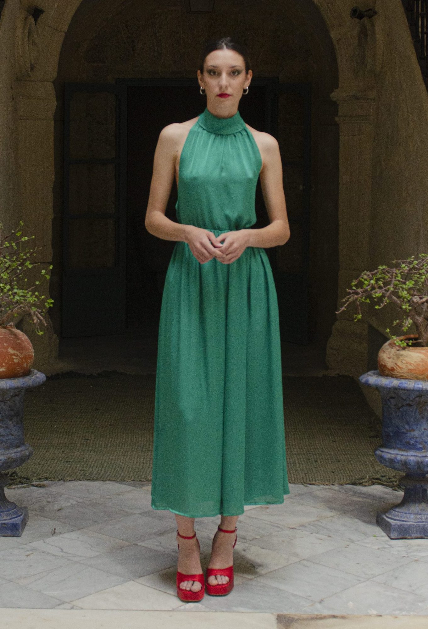 Mono verde de dos piezas Pretty