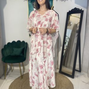 Vestido satinado largo