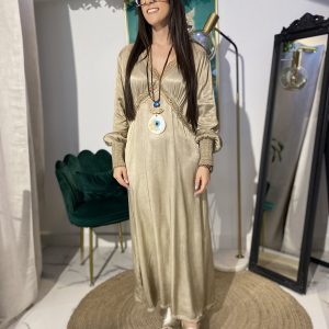 Vestido lencero raso