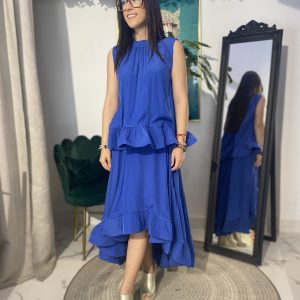 Conjunto falda top bajo volante