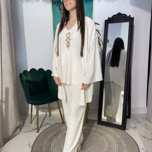 Kimono conjunto bordado etnico