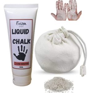 Combo (2×1) Magnesio Líquido + Bola Tiza De Magnesio En Polvo Agarre de Manos para Crossfit, Escalada, Pole Dance, Calistenia, Powerlifting, Gimnasia, Halterofilia. Liquid Magnesium Chalk Ball