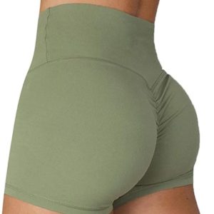KIWI RATA Mallas Push Up Cortas Fitness Pantalones Cortos Mujer Deportivos Cintura Alta Yoga Leggings Pantalón de Verano Leggins Shorts Casuales Elásticos Cómodo y Transpirable
