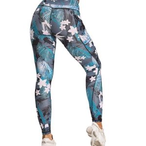Leggings Mujer Yoga de Alta Cintura Elásticos y Transpirables para Yoga Running Fitness con Gran Elásticos