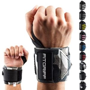 Fitgriff® Muñequeras Gym, Crossfit, Deportivas, Musculación, Gimnasio, Calistenia, Wrist Wraps – Mujeres y Hombres