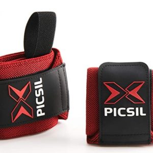 PICSIL Muñequeras Cross training Unisex para Hombre y Mujer Aptas para Gimnasio o en diferentes Actividades Fitness (Rojo)