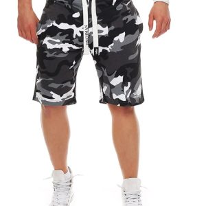 Finchman Pantalones Cortos Deportivos de algodón para Hombres Bermuda Sweatpant