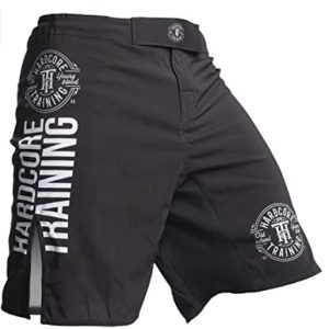Hardcore Training Fight Shorts Men’s Recruit Black – Boxing Shorts – Cage Fight BJJ No-Gi Fitness Gym Pantalones Cortos