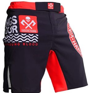 Hardcore Training Vikings On Tour Fight Shorts Hombre Pantalones Cortos MMA BJJ Boxeo Grappling Fitness No Gi