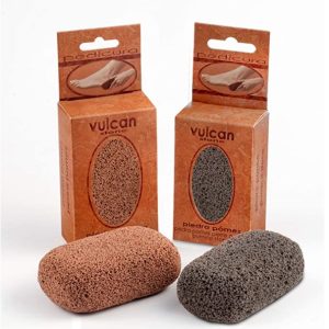 Piedra Pómez Vulcan – Pack de 2 unidades (Colores: Terracotta – Gris) – Elimina durezas y callosidades de pies y manos