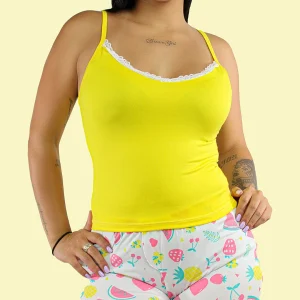 Pijama Short Juanita Amarilla