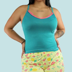 Pijama Short Juanita Turquesa